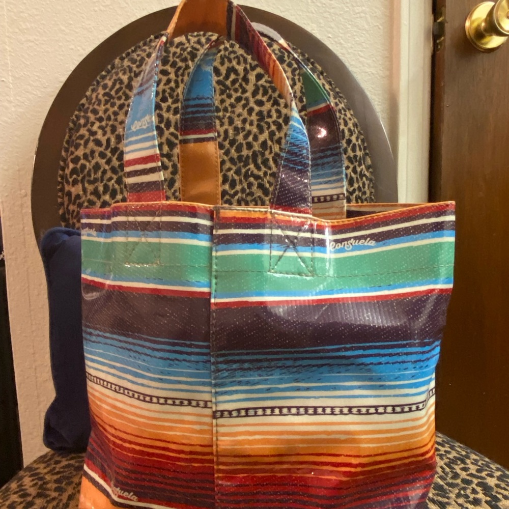 Pre Loved Consuela Multicolor Striped Tote